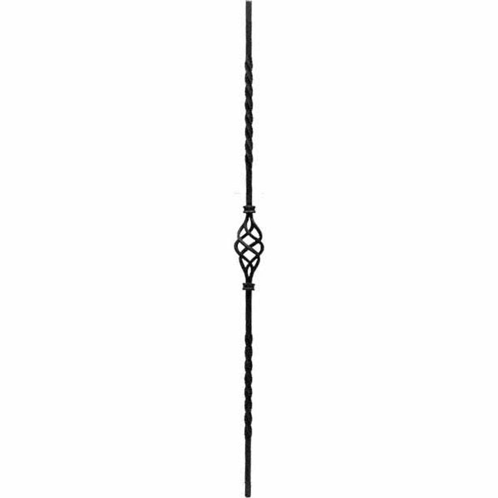 Single 4Part Basket Double Twist Fluted