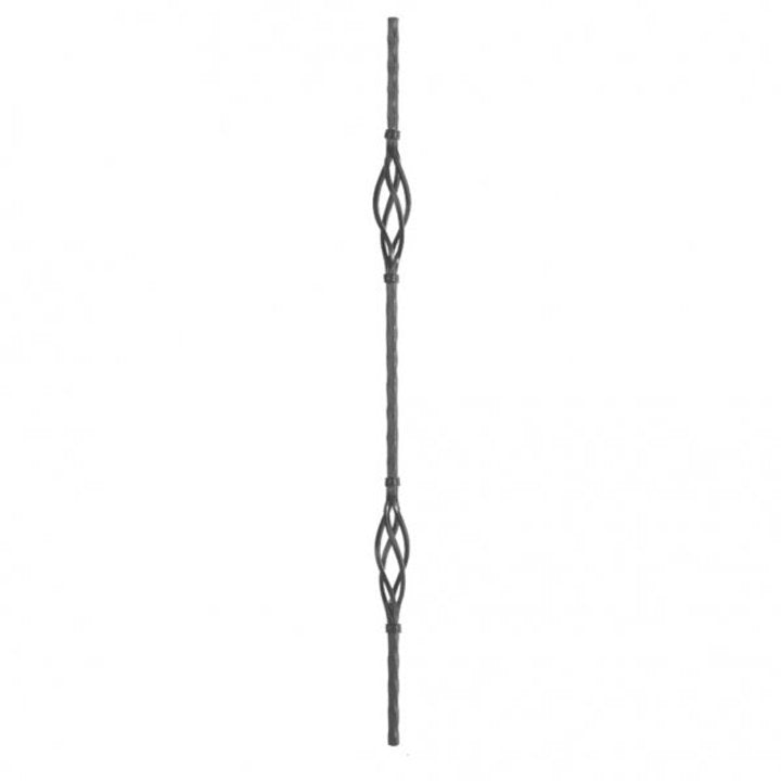 Stretched Double 4Part Basket Hammered