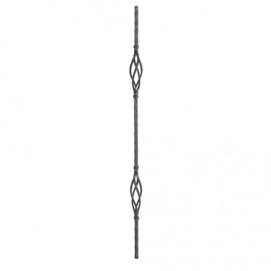 Stretched Double 4Part Basket Hammered