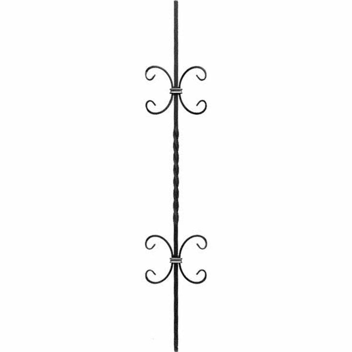 Forged Double Scroll Single Twist Panel Unit
