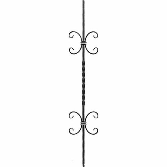 Forged Double Scroll Single Twist Panel Unit