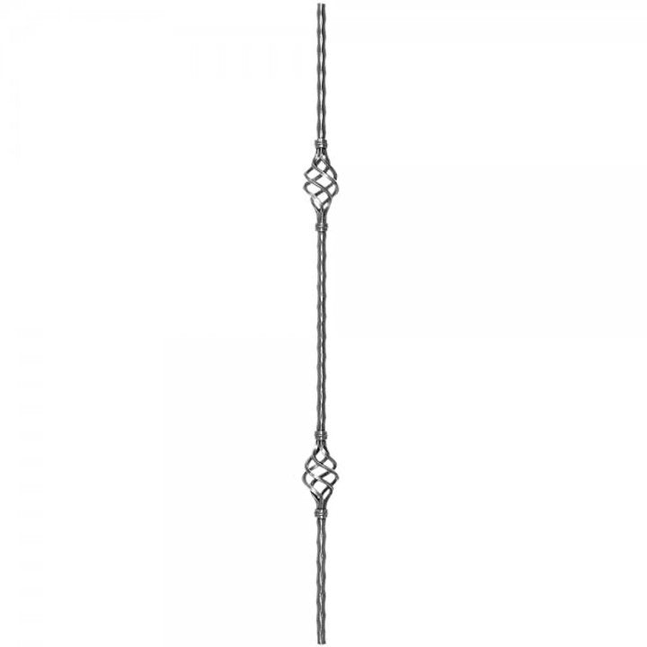 Hammered Double Basket 12mm
