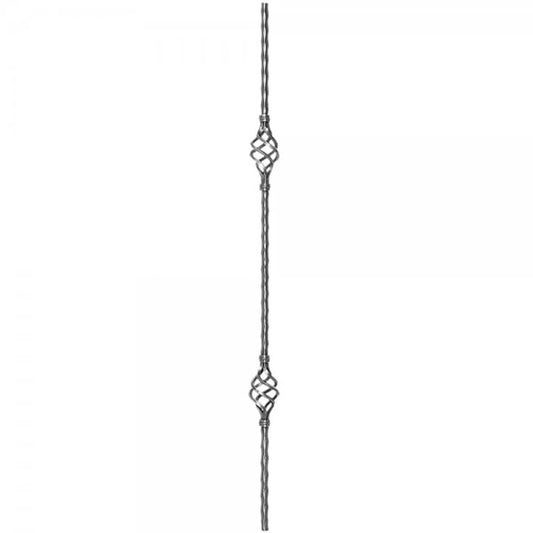 Hammered Double Basket 12mm