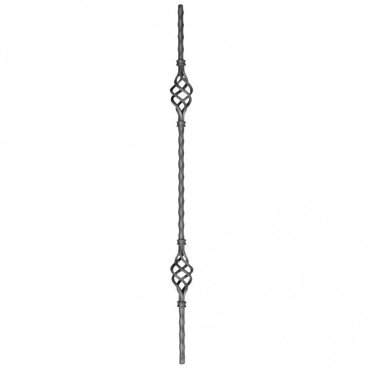 Double 4Part Basket Single Twist Hammered