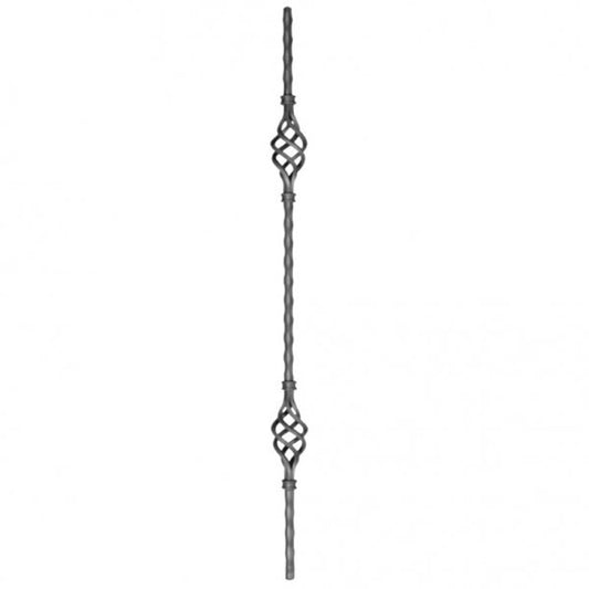 Double 4Part Basket Single Twist Hammered