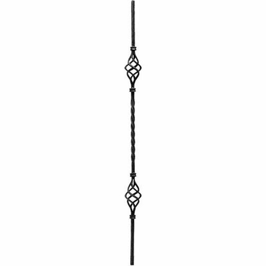 Double 4Part Basket Double Twist Fluted