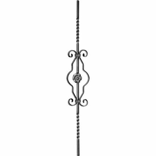 Forged Flower Double Twist Panel Unit